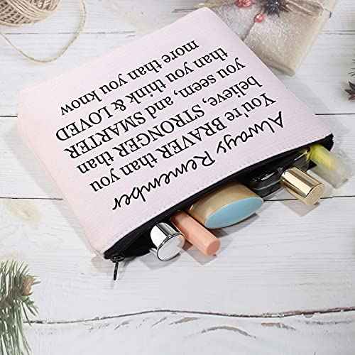 Horses Gifts for Girls Horse Makeup Bag Just a Girl Who Loves Horses Lover Gifts Horses Cosmetic Bag Zipper Pouch Travel Bag (Just a Girl Who Loves Horses Pink)