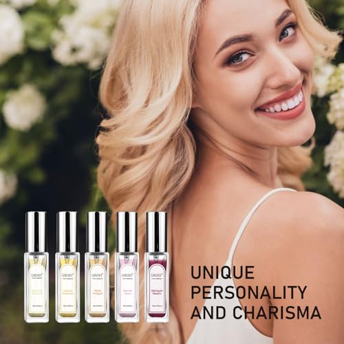 Mini Perfume Gift Set for Women & Teens ? 5 x 0.34 Fl Oz Eau de Parfum Spray ? Floral & Fruity Variety ? Perfect Holiday, Birthday & Christmas Gift