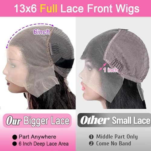 28 INCH 13x6 Lace Front Wigs Human Hair Body Wave Lace Front Wigs Human Hair Pre Plucked 180% Density Glueless Wigs For Women Hd Lace Front Wigs
