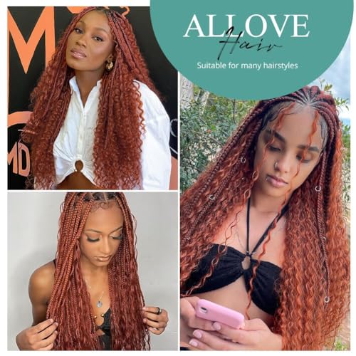 100g 24 Inch Deep Wave Bulk Human Braiding Hair Color 350 Human Braiding Hair for Boho Braids 2 Bundles/Pack No Weft 100 Percent Brazilian Human Braiding Hair Extensions for Micro Braiding
