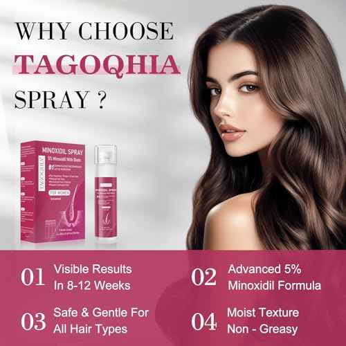 5% Minoxidil for Women Hair Regrowth Spray, hers hair regrowth treatment Infused with Biotin, Extra Strength Treatment to Combat Hair Loss and Thinning, 6 Bottles£¨100 Ml)