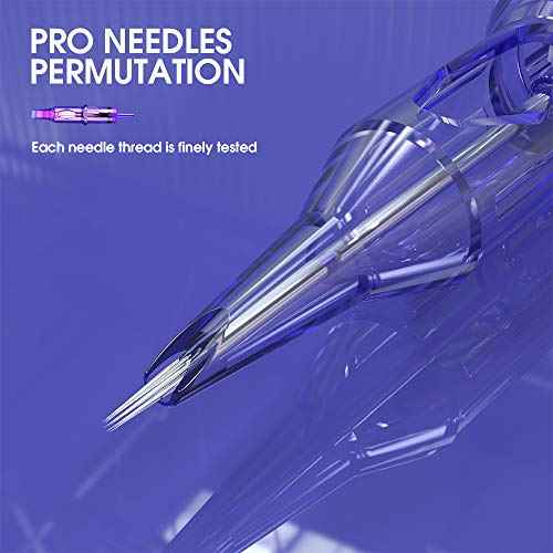 Mast Pro Smp Professional Cartridges Tattoo Needles 3 Round Liner 0.25MM Needles for Permanent Makeup Hair Scalp 0803RL