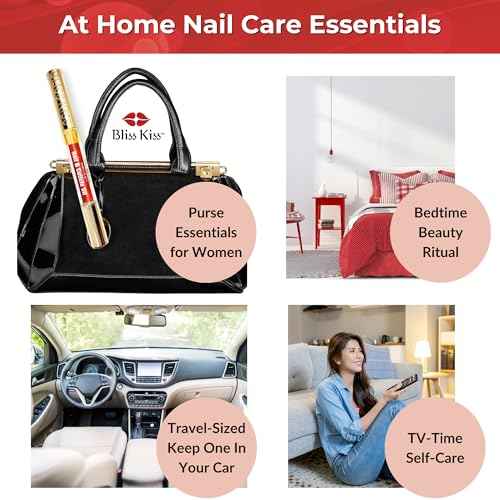 Bliss Kiss | 1 Fragrance Free | Nail Oil Cuticle Pen w/Vitamin E & Jojoba?Nail Strengthener Nail Growth Serum for Brittle Peeling Breaking Thin Nails