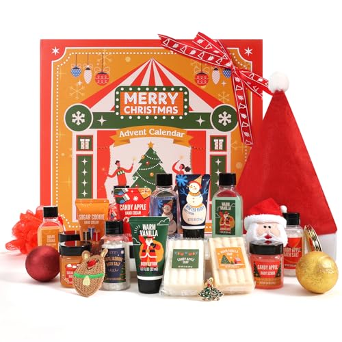 Advent Calendar 2025 Christmas Gifts for Women 24-Piece Beauty Advent Calendar BFFLOVE 24 Days Skincare Countdown Stocking Stuffers for Women Holiday Gift Set