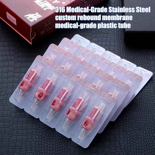 Mummy Tattoo Cartridges Needles Sorted Disposable Round Shader L-Taper #10 Bugpin 20pcs(PN-1014RS)