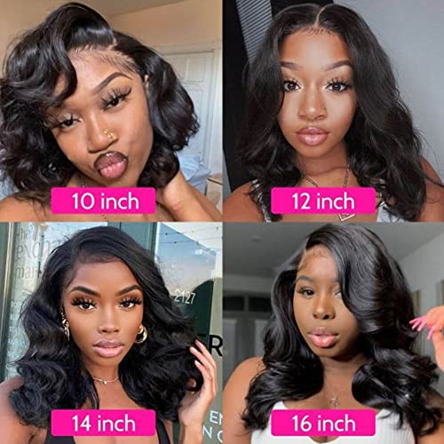 V Part Wig Human Hair No Leave Out 180 Density Loose Wave Short Bob V Shape Wigs Glueless For Black Women Brazilian Virgin Vpart Human Hair Wig 14 Inch