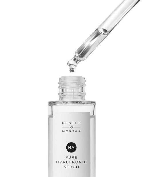 Pestle & Mortar 2% Pure Hyaluronic Acid Serum for Face, with Vitamin B5, Anti-Ageing, Hydrating Facial Moisturizer – Deep Hydration and Fragrance Free 30ml/1 oz