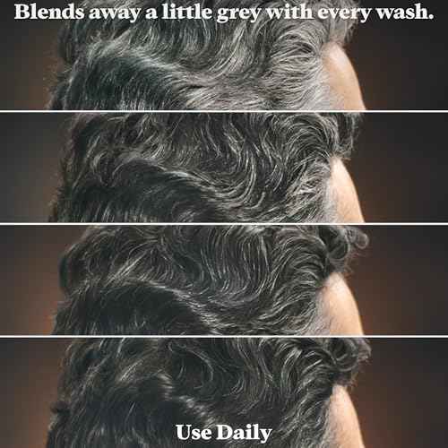 Just for Men Control GX Grey Reducing 2-in-1 Shampoo and Conditioner, Gradual Hair Color with Keratin for Stronger Thicker and Healthier Looking Hair, 6 Fl Oz - Pack of 1