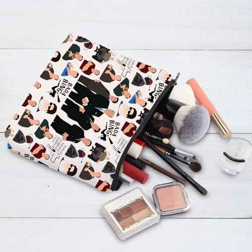 BWWKTOP Tony Cosmetic Makeup Bag Carmela Fans Inspired Gifts Tony & Silvio & Paulie & Bobby & Chris Merch (BAND)