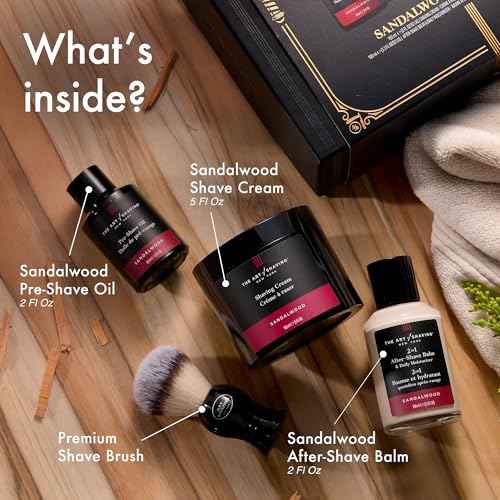 The Art of Shaving Shaving Kit for Men - The Perfect Gift for The Perfect Shave with Shaving Cream, Shaving Brush, After Shave Balm, & Pre Shave Oil