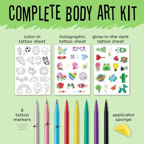 Creativity for Kids Tattoo Designer Studio: Create 50+ DIY Temporary Tattoos, Toys and Gifts for Girls and Boys, Arts and Crafts Activities for Kids (Ages 6+)