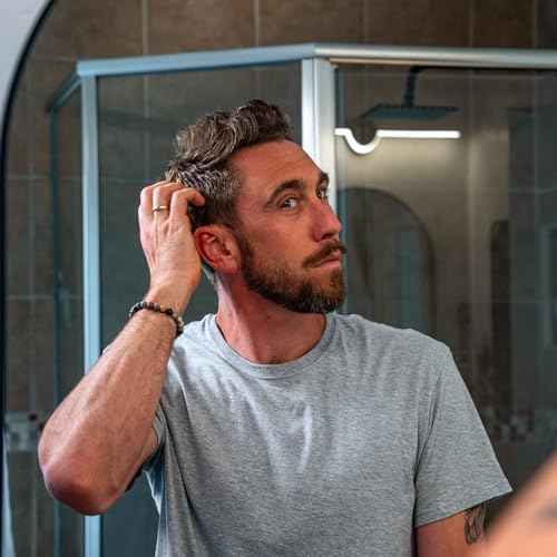Badger Hair Pomade for Men, Organic, Easy to Use, Subtle Masculine Scent, Medium Hold Hair Pomade with Medium Shine Finish, Nourishes Hair & Scalp 2 oz Tin