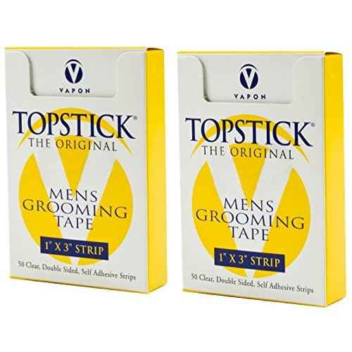 Topstick 1" X 3" - 50 Strips in each box (2 boxes) Hypo-Allergenic All Purpose Clear Double Tape