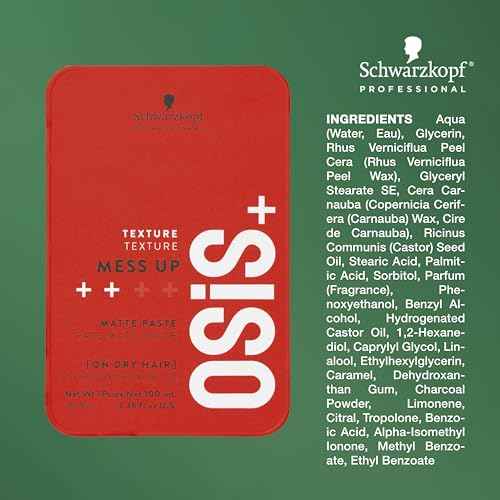 OSiS+ Mess Up - Matte Styling Paste for Medium Control & Flexible Styling