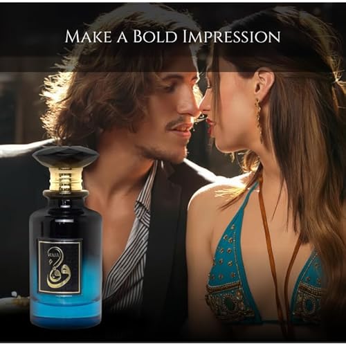 Prince Parfums Dubai ? Wafa Men¡¯s Eau de Parfum 3.4 Ounces ? Bold Luxury Cologne with Mandarin, Cypress, Geranium & Musk ? Citrus Freshness and Refined Woods for the Modern Man