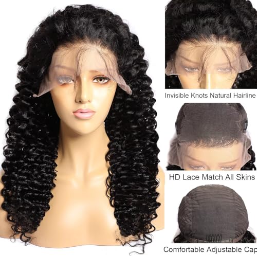 Lemoda Burmese Curly 13x4 Lace Front Human Hair Wigs Outlets Sale 200 Density 22Inch Deep Wave Curly 13x4 HD Transparent Lace Frontal Wigs Affordable and Reliable