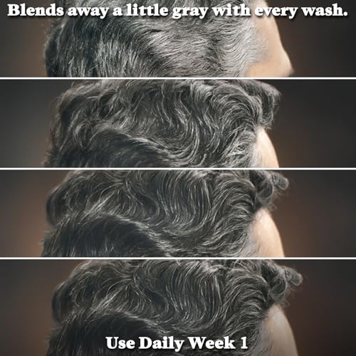 Just for Men Control GX Grey Reducing Beard Wash Shampoo with Keratin, Gradually Colors Mustache and Beard, Leaves Facial Hair Thicker Softer and Fuller, 4 Fl Oz - Pack of 1 (Packaging May Vary)