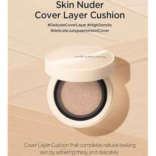 [JUNGSAEMMOOL OFFICIAL] Skin Nuder Cover Layer Cushion 23 (Medium) | Refill Included | Delicate Cover | All-day Lasting | Makeup Artist Brand
