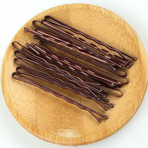 Bobby Pins Brown, 330 Count 2.2 Inch Hair Pins With Cute Box, Premium Bobby Pin For Kids, Girls And Women, Great For All Hair Types