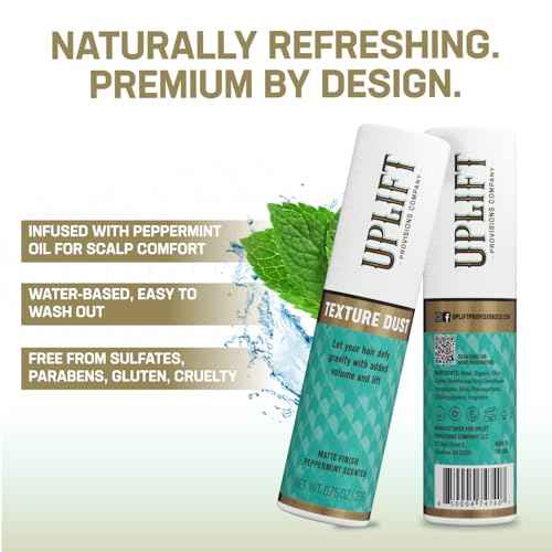 Uplift's Texture Dust: Boosts Volume & Lift for Fuller, Textured Styles with a Natural, Matte Finish - A Hair Styling Powder for Men & Women, 0.75 oz.
