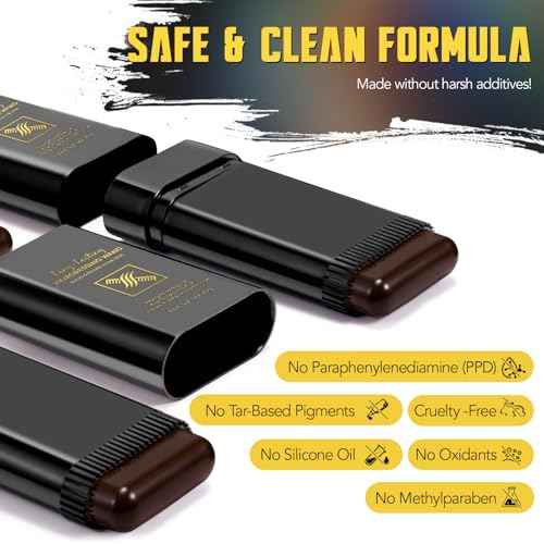 2 Pack Safe and Convenient Comb Hair Dye, Portable Hair Dye Comb For Gray Hair Coverage, Waterproof & Sweat-Proof, 2 in 1 Instant Dye for Women & Men (Dark Brown)