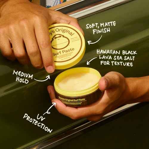 Sun Bum Sonny's Original Surf Paste - Matte Finish Hair Styling Paste - Medium Hold - 3 oz