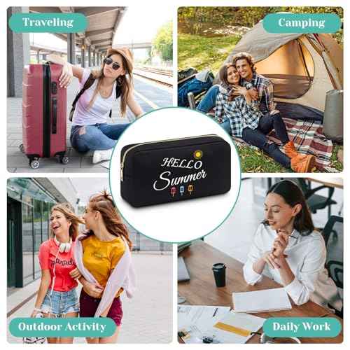 Summer Gifts for Women Makeup Bag Beach Summer Travel Gifts for Women Summer Decor Beach Bag Summer Lover Gift Cosmetic Bag Beach Vacation Essentials Summer Gifts for Women Beach Lover