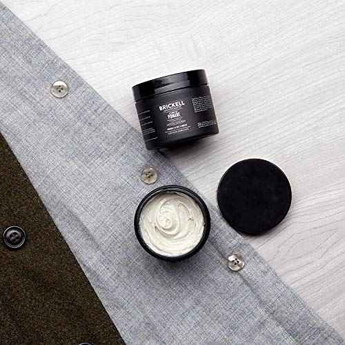 Brickell Men's Products Hair Styling Clay Pomade For Men, Natural & Organic with Strong Hold & Matte Finish, Product for Modern Hairstyles, 2 Ounces, Scented