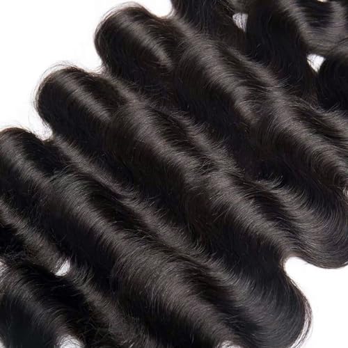 Condescension Brazilian Human Hair Bundles 18 20 22 Inch Body Wave 3 Bundles Human Hair 100% Unprocessed Remy Brazilian Virgin Weave Hair Natural Black for Women