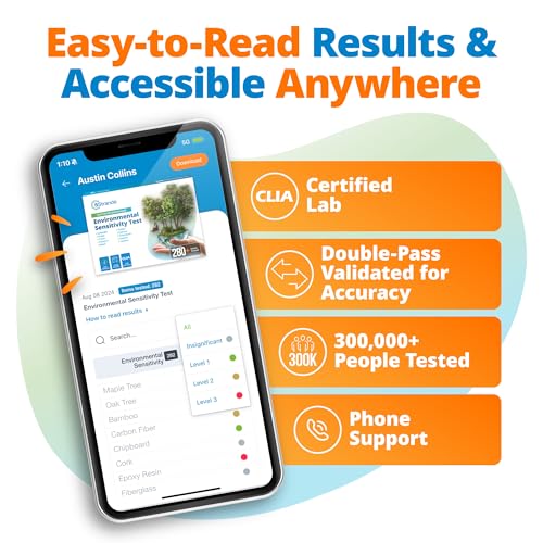 5Strands Environmental Sensitivity Test, 282 Outdoor & Indoor Items Tested, at Home Intolerance Test for Adults & Kids, Accurate Hair Analysis, Results in 4 Days