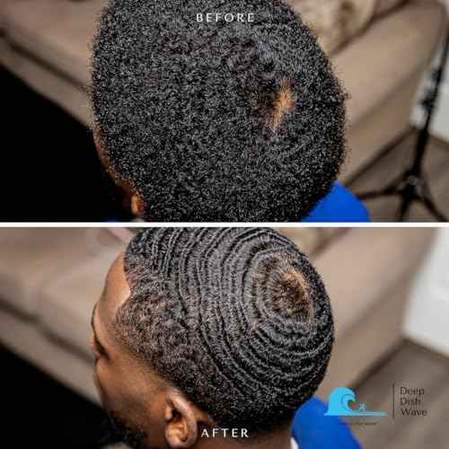 Deep Dish Wave Pomade 100% Pure All Natural 360 Waves Hair Cream - Organic Wave Grease for Men- Wave Butter for Perfect 360 Waves 2oz