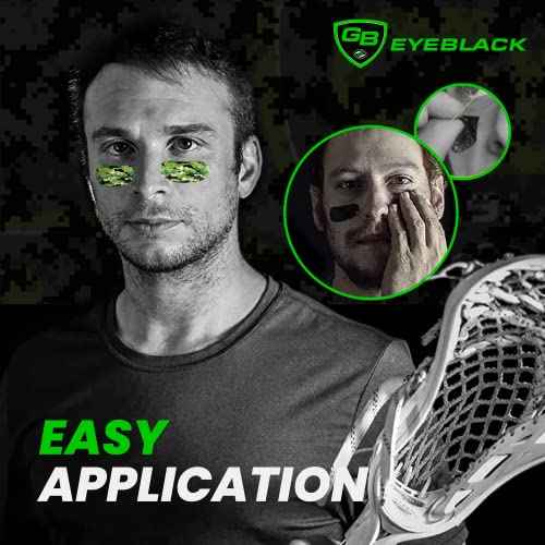 12 Pairs Peel & Stick Athletic Eyeblack Glare Blockers Colored Camo Purple Eye Black Strips (Pink Camo)
