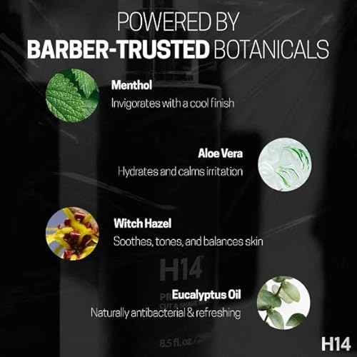 H14 PREP Cut & Shave Tonic for Men ? Pre-Shave & Haircut Spray with Panthenol & Glycerin, 8.5 fl oz / 250 ml ? Soothes Skin & Reduces Razor Burn