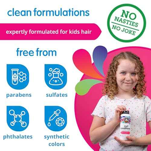 SoCozy Curl Conditioner | For Kids Hair | Softens, Restores Bounce and Shine | No Parabens, Sulfates, Synthetic Colors or Dyes, Sweet-Cr?me, 10.5 Fl Oz