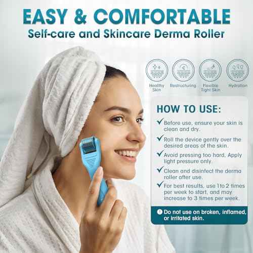Under Eye & Face Derma Roller ? Vitalysse 0.25mm Titanium Microneedling Tool for Dark Circles, Puffy Eyes, Fine Lines? CE & RoHS Certified, Replaceable Head - Safe for Delicate Skin