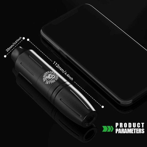 Dragonhawk Wireless Tattoo Kit 2 Batteries Tattoo Gun Kit Beginner Complete Tattoo Machine Pen Kit Pro Coreless Motor