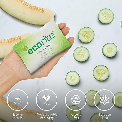 Ecorite Body Bar 1oz/30gm (clear frosted sachet) Hotel Amenities, 288/case
