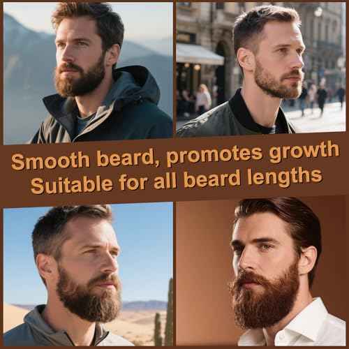 XIKEZAN 5 Pack Beard Oil Set w/Sandalwood, Orange, Vanilla, Cedarwood, Unscented for Beard Care, Moisturizing, Soften,Birthday Gifts for Men Him Dad Husband Christmas Gifts Stocking Stuffers