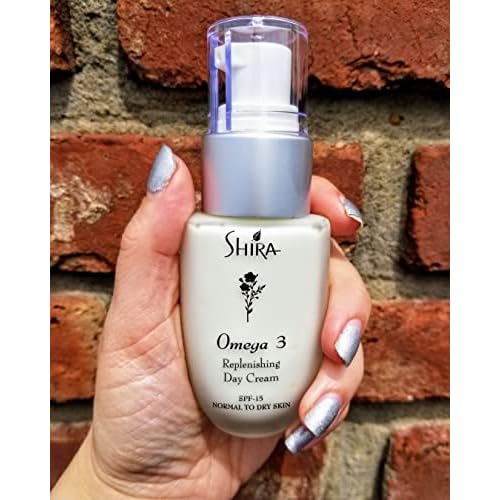 Shira Omega 3 Replenishing Day Cream 2oz ? Anti-Aging Face Moisturizer for Normal to Dry Skin ? Hydrating Day Cream Helps Reduce Fine Lines, Wrinkles, and Prevent Sun Damage ? Nourishing Skincare