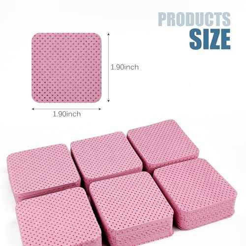 150 Pcs Lint Free Nail Wipes, Non-Woven Nail Polish Remover Pads Nail Polish Wipes for Nail Polish Removal Eyelash Extensions DIY Nail Art Supplies (Pink)
