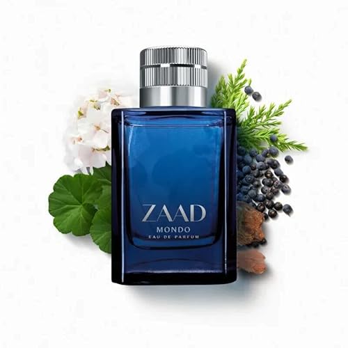 O BOTICARIO Zaad Mondo Eau de Parfum Long Lasting Premium Perfumes for Men, Fresh & Woody Fragrance, 3.2 Ounce