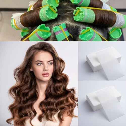 100pcs Breathable Hair Perm Paper, Disposable Perm End Papers, High Temperature Resistant Salon Home Hair Rollers Accessory for Cold Hot Perms Hair Curling