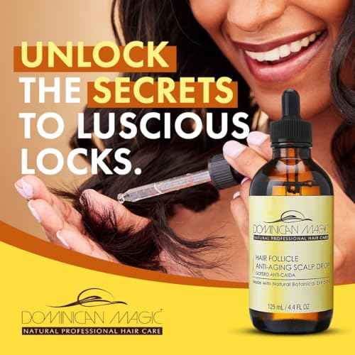 Dominican Magic Hair Follicle Anti-Aging Scalp Drop Hair Tonic with Rosemary and Cinnamon, Gotero Anti-Caida, Helps Stimulate Hair Growth, 2.01 Oz