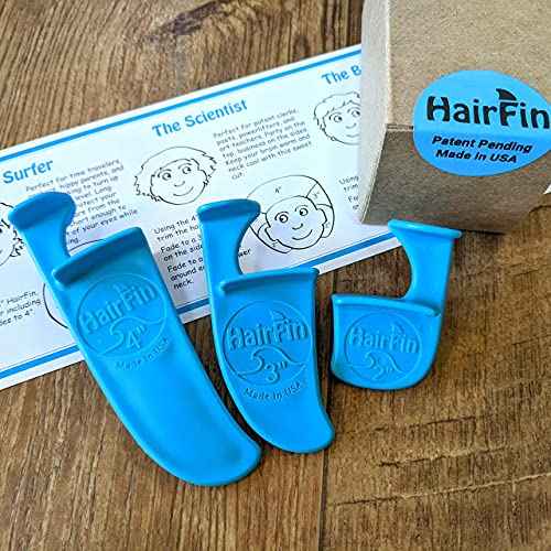 Original HairFin Haircut Tool Kit - As Seen On Shark Tank - Set of 3 Includes 2¡±, 3¡±, and 4¡± Hair Cutting Guides for DIY and Self Home Haircuts - Made in USA
