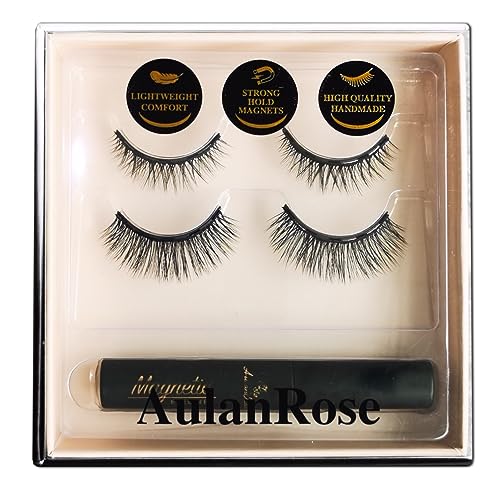 Magnetic Eyelashes/Short MIX Cat Eye Magnetic Lashes Natural Looking with Eyeliner/Cruelty-Free & Vegan Faux Mink Lashes /60 Wears
