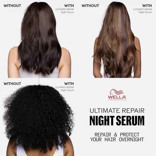 Wella Professionals ULTIMATE REPAIR Night Serum | Overnight Leave-in Treatment for Dull, Dry, Frizzy Hair | Repair Breakage & Protect Against Night Stressors | All Hair Types - Packaging May Vary