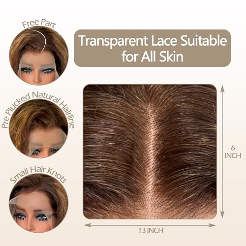 Highlight Ombre Deep Curly Lace Front Wigs Human Hair Pre Plucked 180% Density Honey Blonde Jerry Curly Wig Human Hair 13x6 HD Transparent Lace Frontal Wigs Human Hair for Women 20Inch