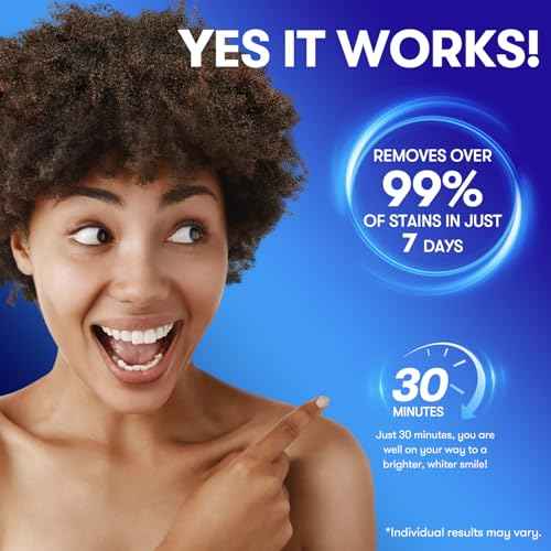 MySmile Teeth Whitening Strips, Hydroxyapatite-Infuse White Strips, Non-Sensitive Teeth Whitening with Soothing Natural Ingredients, Enamel-Safe, Residue-Free, Non-Slip, 14 Treatments Kit (28 Count)