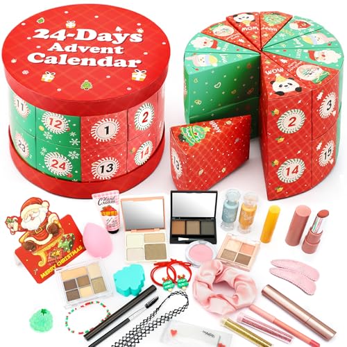 Ponhey Makeup Advent Calendar 2025,24 Days Christams Advent Beauty Calendar,Countdown Calendar For Girls Teens Women Adult,Xmas Holiday Beauty & Cosmetic Surprise Gift