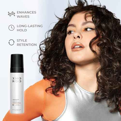 XMONDO Hair Wavetech Wave Foam, Vegan Styling Foam for Wavy Hair with Pro-Vitamin B5 and Nutrients to Hydrate Hair, Enhance Natural Curl Pattern and Fight Frizz, 6.7 Fl. Oz